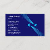 濃紺の000066で淡いブルーの流星- 名刺 (裏面)