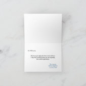 濃紺の"インタビューを"カードありがとう サンキューカード (内部)