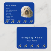 濃紺のLowchen 名刺 (正面/裏面)