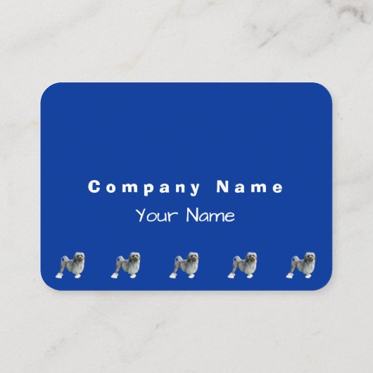 濃紺のLowchen 名刺 (裏面)