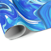 濃紺は質、豊富なebruの技術に大理石模様をつけました ラッピングペーパー (ロールコーナー)