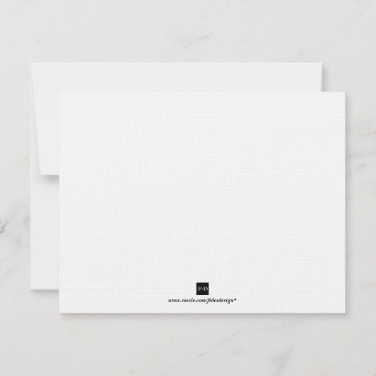 濃紺はRSVPの応答カードを結婚するボーダーに玉を付けました 出欠カード (裏面)