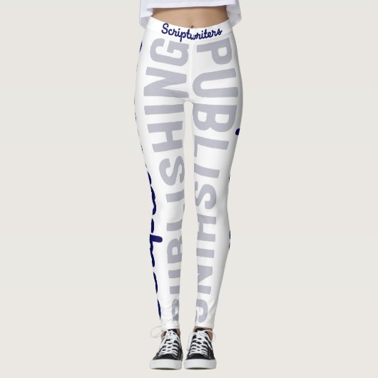 濃紺または灰色のレギンスを出版している脚本家 レギンス (正面)