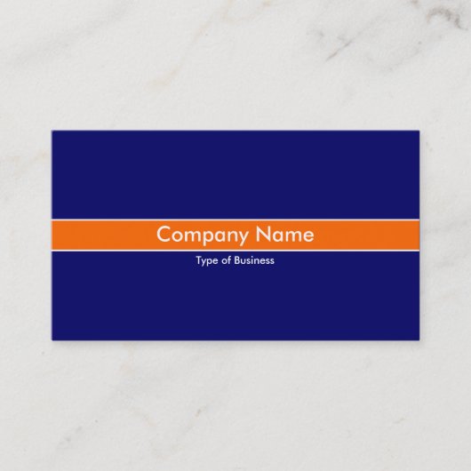 濃紺オレンジバンド- 名刺 (正面)