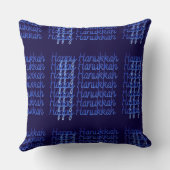 濃紺ハヌカーの幸せな宗教ユダヤ人の休日 クッション (裏面)