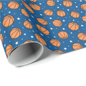 濃紺バスケットボールの包装紙- ラッピングペーパー (ロールコーナー)
