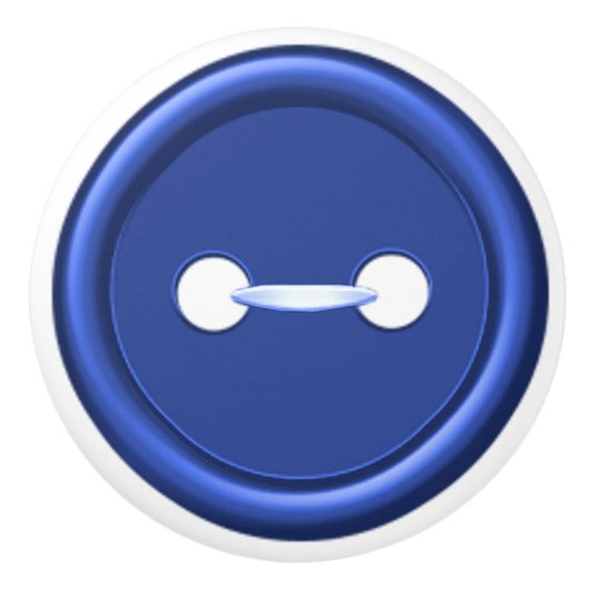 濃紺ボタンの引出しの引き セラミックノブ (正面)