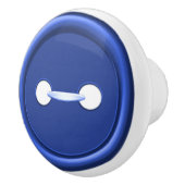 濃紺ボタンの引出しの引き セラミックノブ (右)