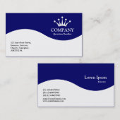 濃紺半波王冠- 名刺 (正面/裏面)