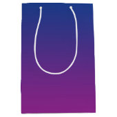濃紺及び紫色のグラデーション ミディアムペーパーバッグ (正面)