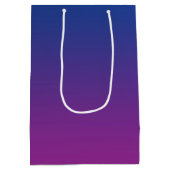 濃紺及び紫色のグラデーション ミディアムペーパーバッグ (裏面)
