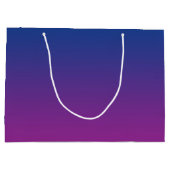 濃紺及び紫色のグラデーション ラージペーパーバッグ (裏面)