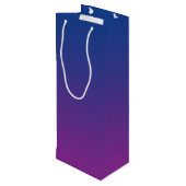 濃紺及び紫色のグラデーション ワインギフトバッグ (裏面アングル)