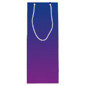 濃紺及び紫色のグラデーション ワインギフトバッグ (裏面)