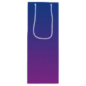 濃紺及び紫色のグラデーション ワインギフトバッグ (正面)