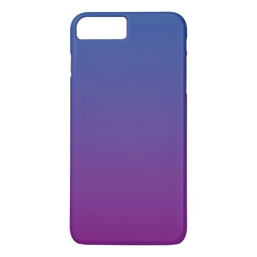 濃紺及び紫色のグラデーション Case-Mate iPhoneケース (裏面)