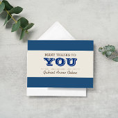 濃紺及び銀はノート感謝していしています サンキューカード