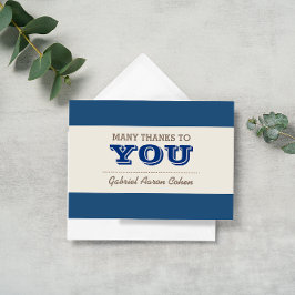 濃紺及び銀はノート感謝していしています サンキューカード