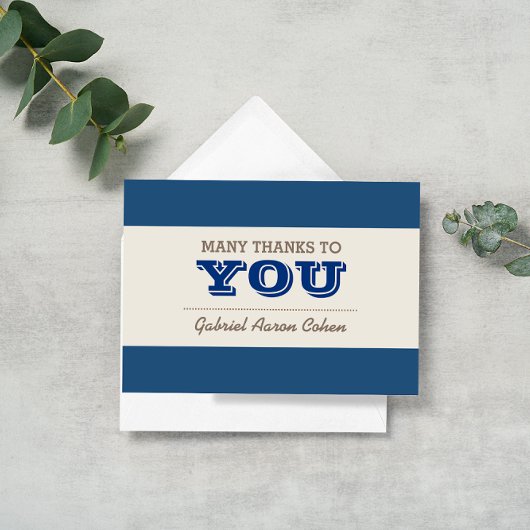 濃紺及び銀はノート感謝していしています サンキューカード