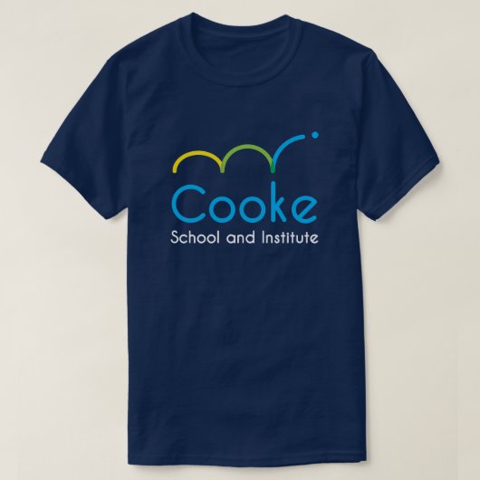 濃紺大人のCookeのロゴのティー Tシャツ (デザイン正面)