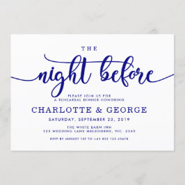 濃紺招待の前の夜 招待状