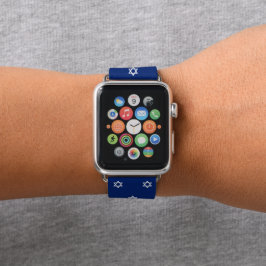 濃紺白いダビデの星 APPLE WATCHバンド