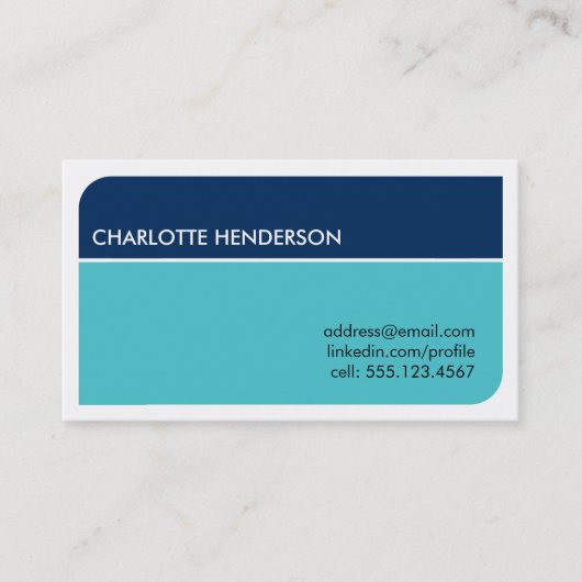 濃紺頭が切れるな学生の雇用の概要カード コーリングカード (正面)