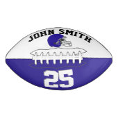 濃紺×ホワイトブルー•カスタム アメリカンフットボール (正面)