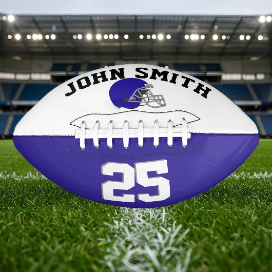 濃紺×ホワイトブルー•カスタム アメリカンフットボール