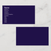 濃紺 名刺 (正面/裏面)