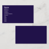 濃紺 名刺 (正面/裏面)