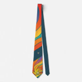 濃紺MLTSの聖餐杯の芸術色のタイ ネクタイ (正面)