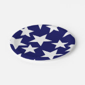 濃紺wの白の星 ペーパープレート (アングル)
