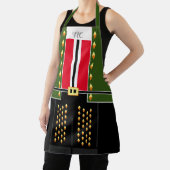 濃緑ナツクラッカー小妖精や小人キャラクター衣装 エプロン (インサイチュ)