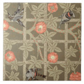 濃緑色のbackgとの格子垣の壁紙のデザイン タイル (正面)