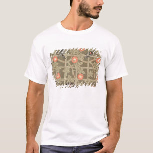 濃緑色のbackgとの格子垣の壁紙のデザイン tシャツ