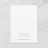 濃緑葉多肉牡丹イヤリングディスプレイ 名刺 (裏面)