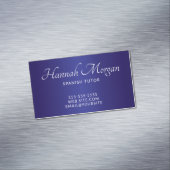 濃色と深い青のスクグラデーションリエレガントプト マグネット名刺 (インサイチュ)