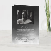 濃霧の葬儀順番の折り畳みプログラム カード (裏面)