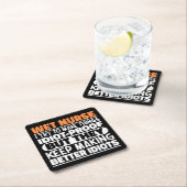 濡れたナース私は物事をおもしろい諺するクール スクエアペーパーコースター (インサイチュ)