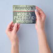 濡れたフェイク表面の質感 チラシ (手)