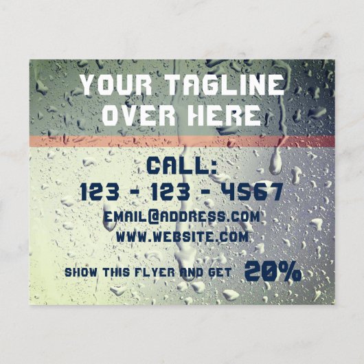 濡れたフェイク表面の質感 チラシ (裏面)