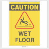 濡れたフロアサイン シール (シート)