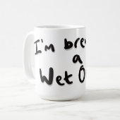 濡れた酒を飲んでいる コーヒーマグカップ (正面左)