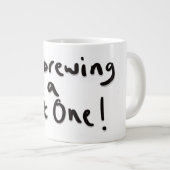 濡れた酒を飲んでいる ジャンボコーヒーマグカップ (正面右)