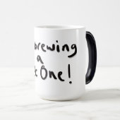 濡れた酒を飲んでいる モーフィングマグカップ (正面右)