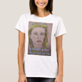 濡れた髪に塩吹気を通せ Tシャツ (正面)