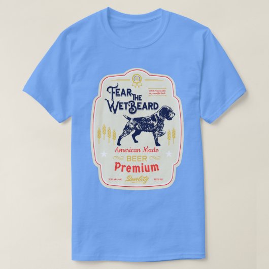 濡れたTシャツクラシックを恐れる Tシャツ (デザイン正面)