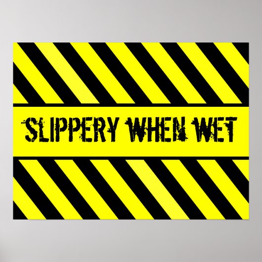 濡れていると滑る ポスター (正面)