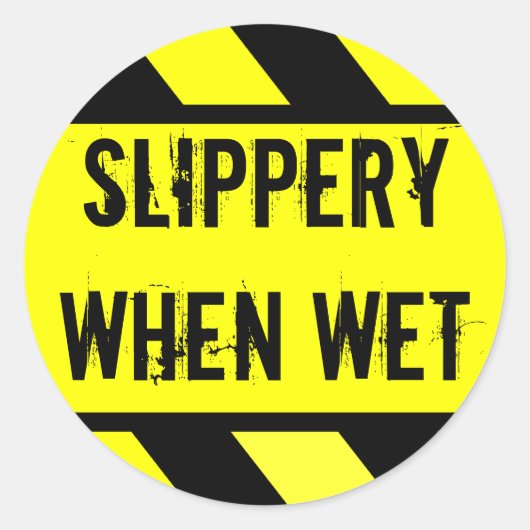 濡れていると滑る ラウンドシール (正面)